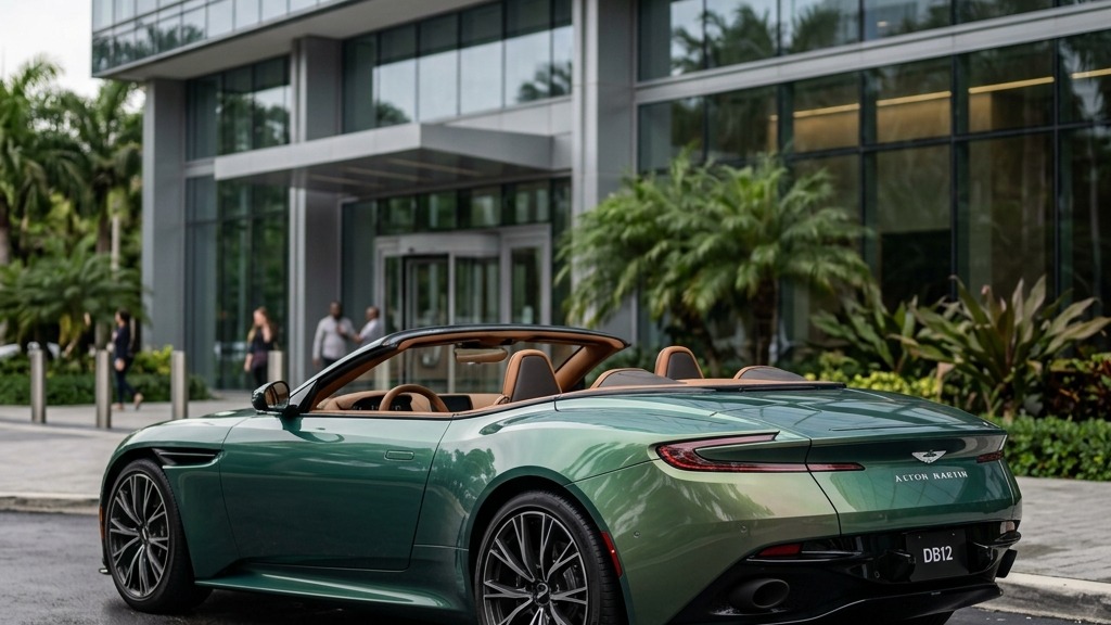 2024 Aston Martin DB12 Volante — Seraphim Supercars Miami — view 3