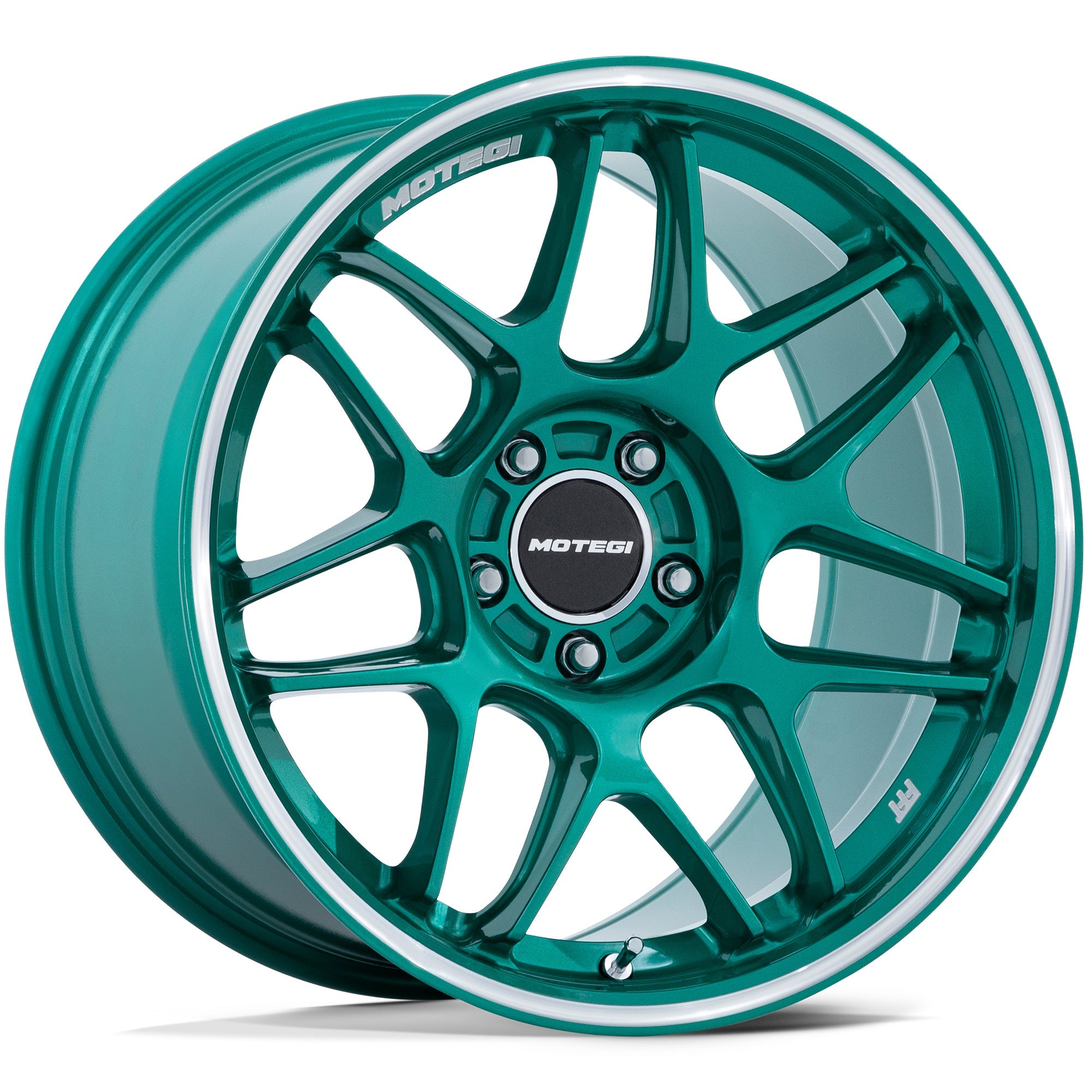 Motegi Motegi MR158 TSUBAKI Hokkaido Green w/ Machined Lip - 18x10.5 | +35 | 5x112 | 66.56mm — Seraphim Supercars