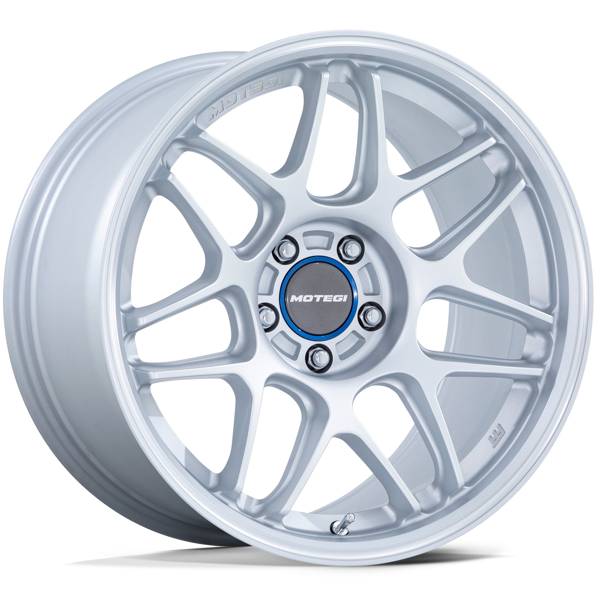 Motegi Motegi MR158 TSUBAKI Hyper Silver w/ Machined Lip - 18x9.5 | +40 | 5x114.3 | 72.56mm — Seraphim Supercars