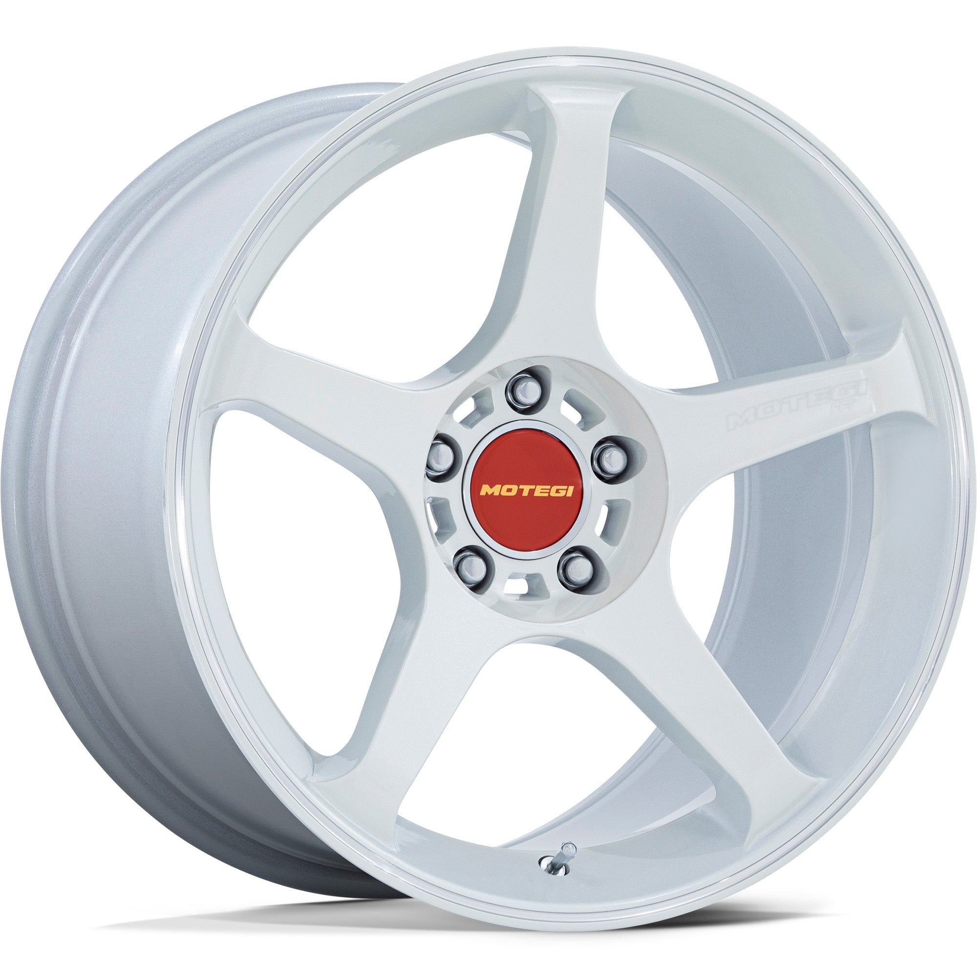 Motegi Motegi MR159 BATTLE V Matsuri White Pearl w/ Machined Lip Stripe - 18x10.5 | +25 | 5x114.3 | 72.56mm — Seraphim Supercars